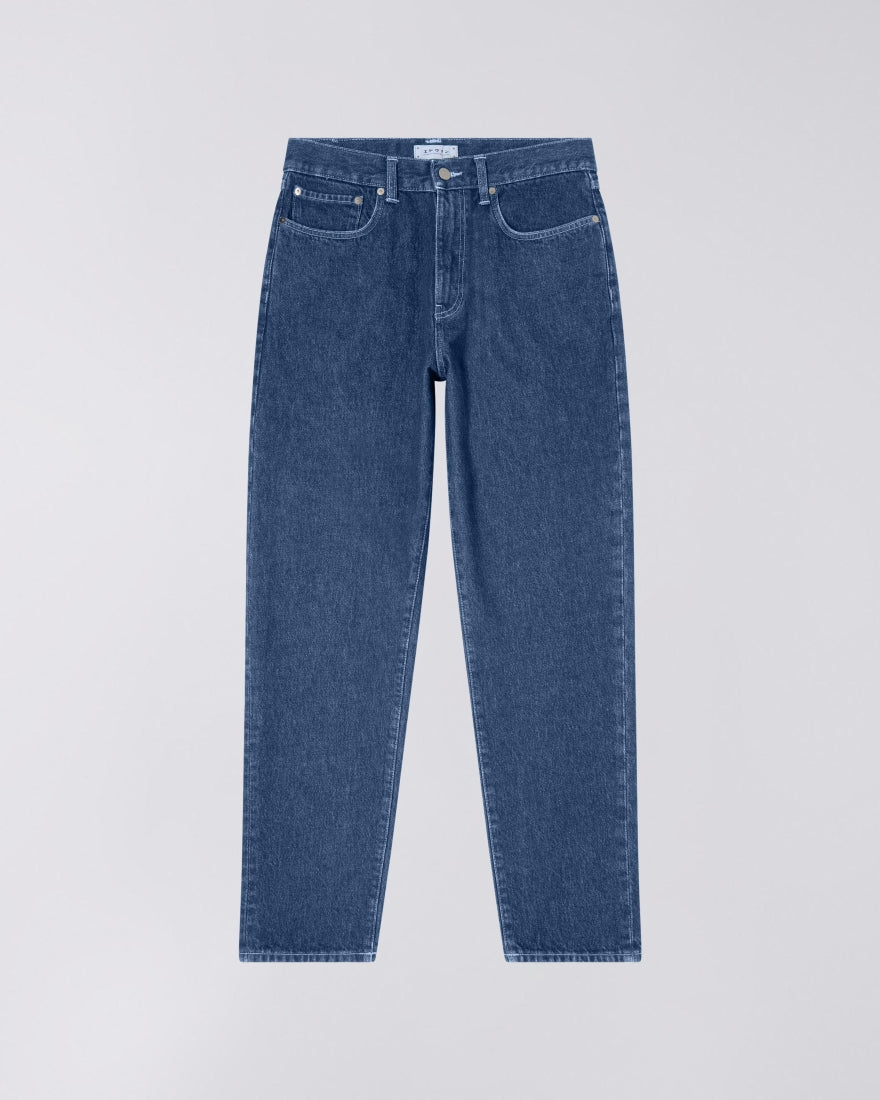 JEANS TAPERED FIT IN COTONE BLU MEDIO