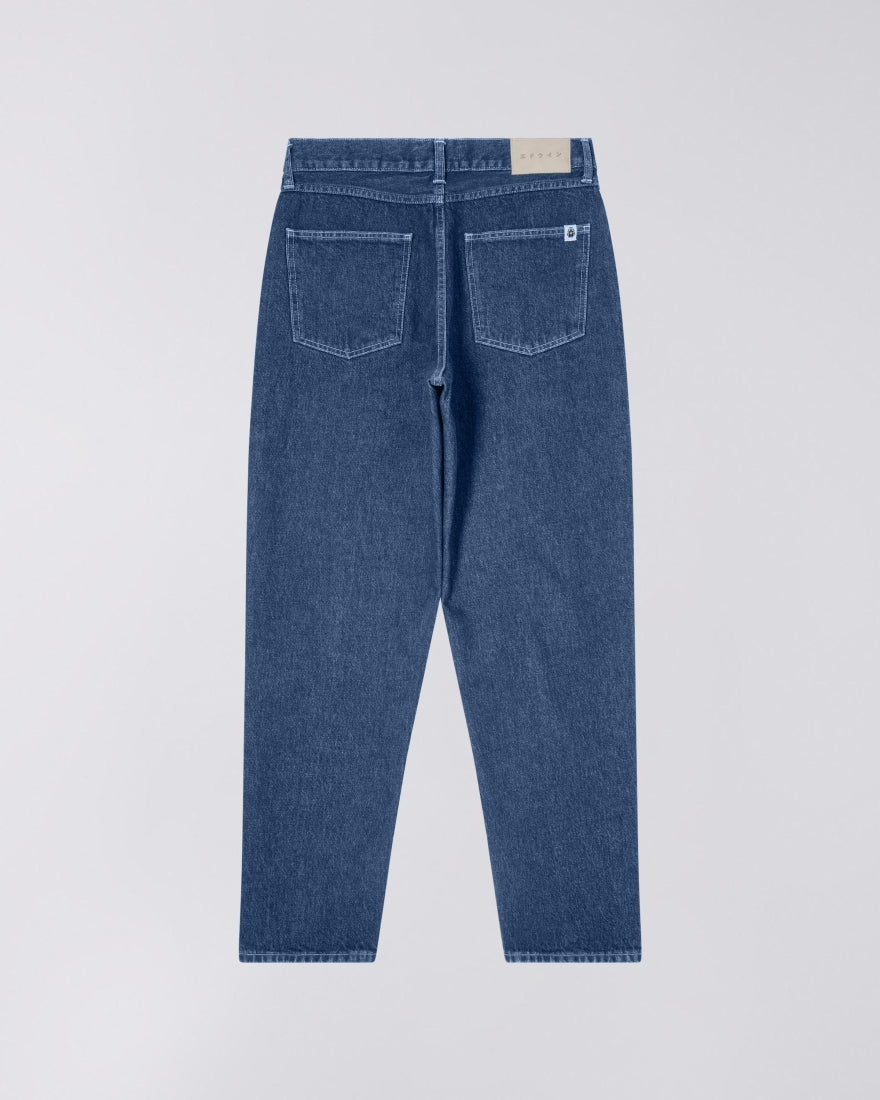 JEANS TAPERED FIT IN COTONE BLU MEDIO