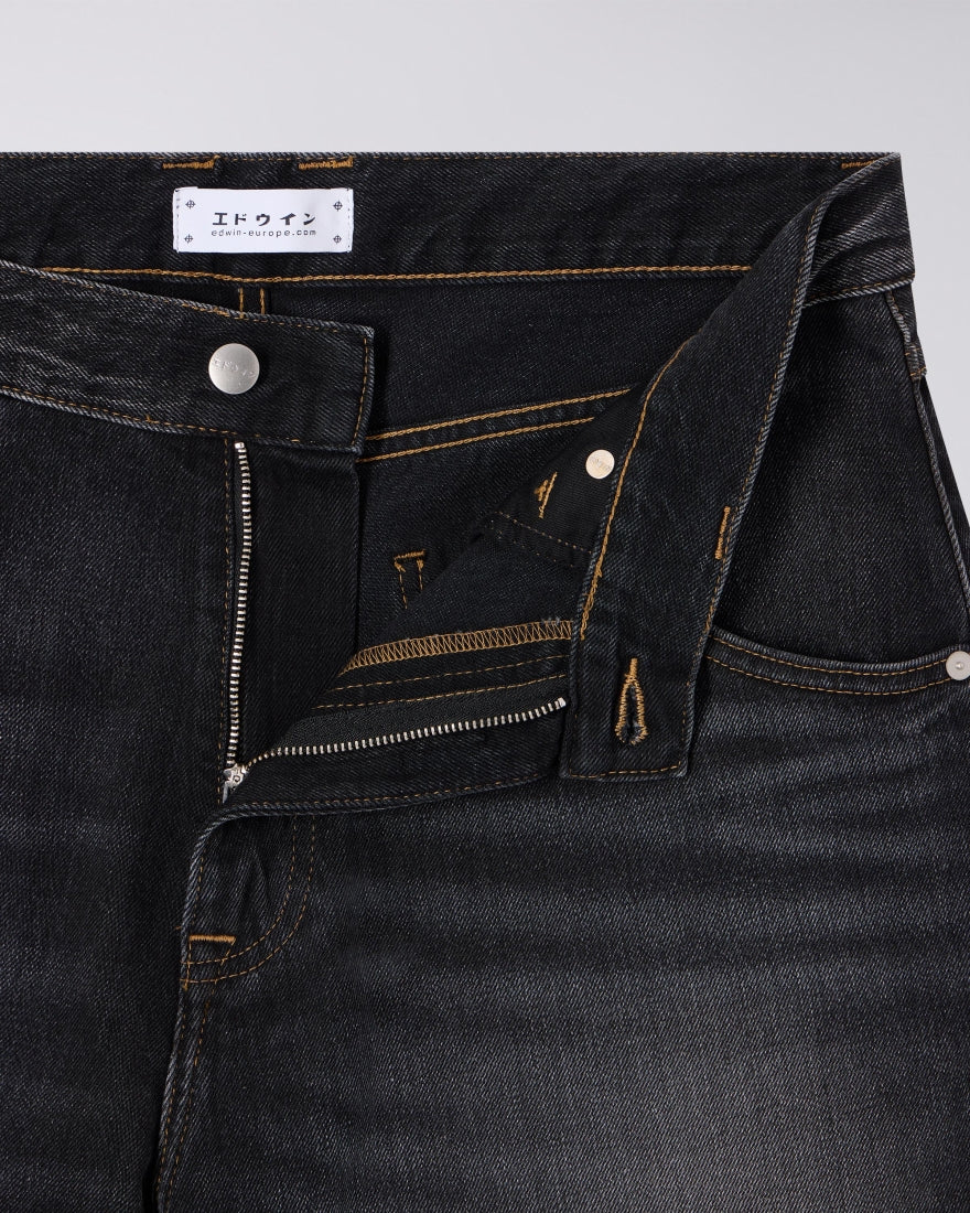 DENIM FIT MORBIDO IN COTONE NERO