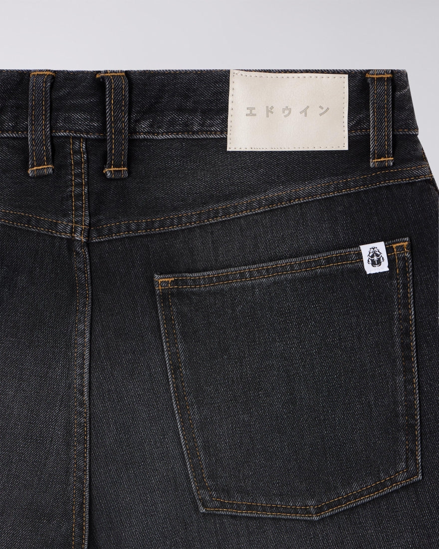 DENIM FIT MORBIDO IN COTONE NERO
