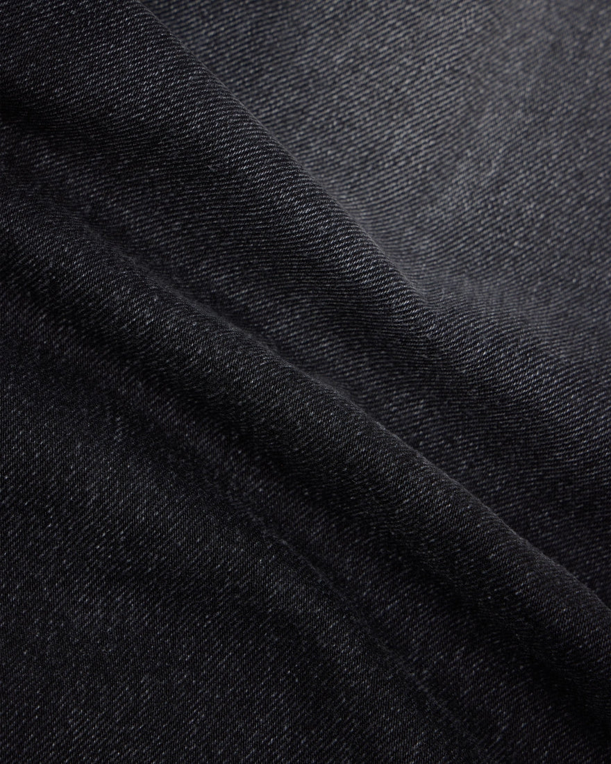 DENIM FIT MORBIDO IN COTONE NERO