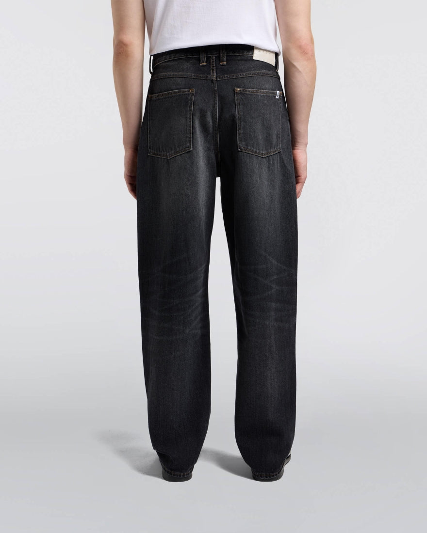 DENIM FIT MORBIDO IN COTONE NERO