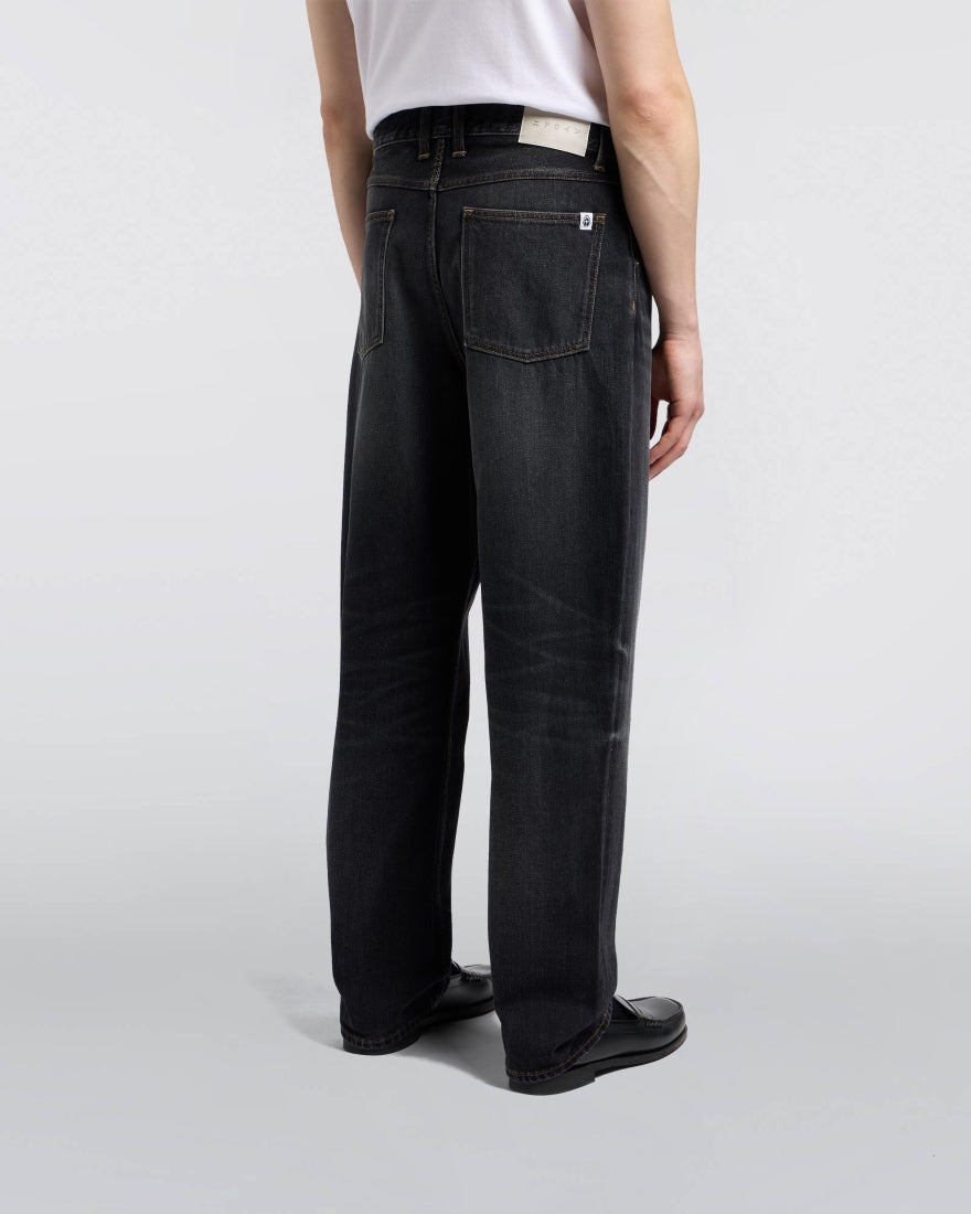 DENIM FIT MORBIDO IN COTONE NERO