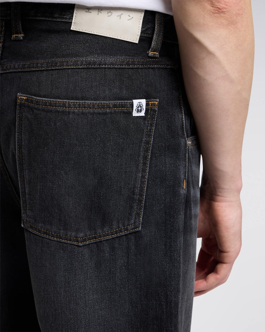 DENIM FIT MORBIDO IN COTONE NERO