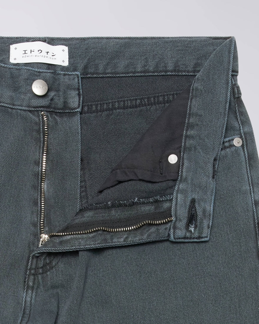 JEANS RELAXED FIT IN COTONE GRIGIO SCURO