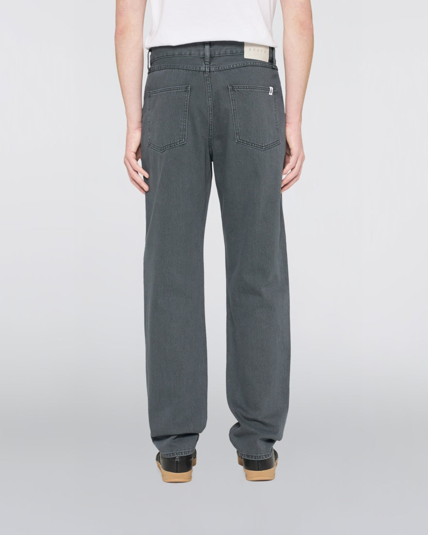 JEANS RELAXED FIT IN COTONE GRIGIO SCURO