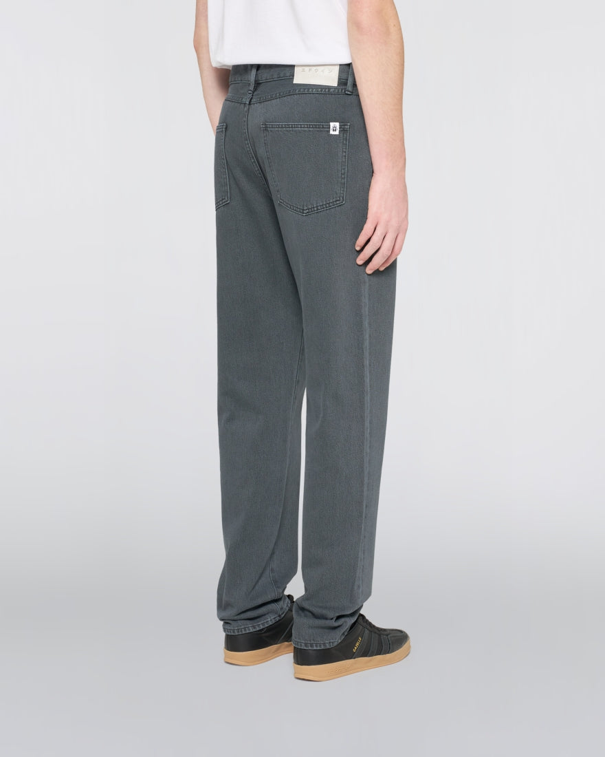 JEANS RELAXED FIT IN COTONE GRIGIO SCURO