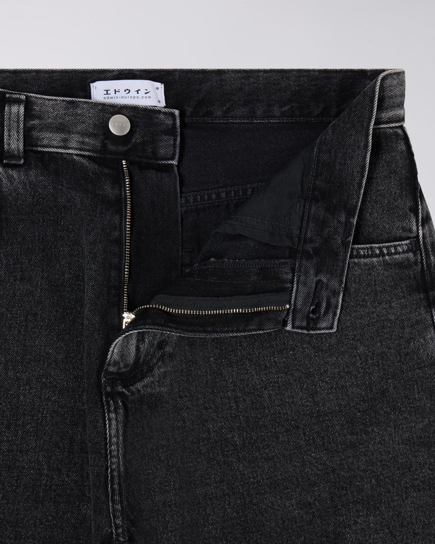 WORKER SHORT LOOSE FIT IN COTONE NERO