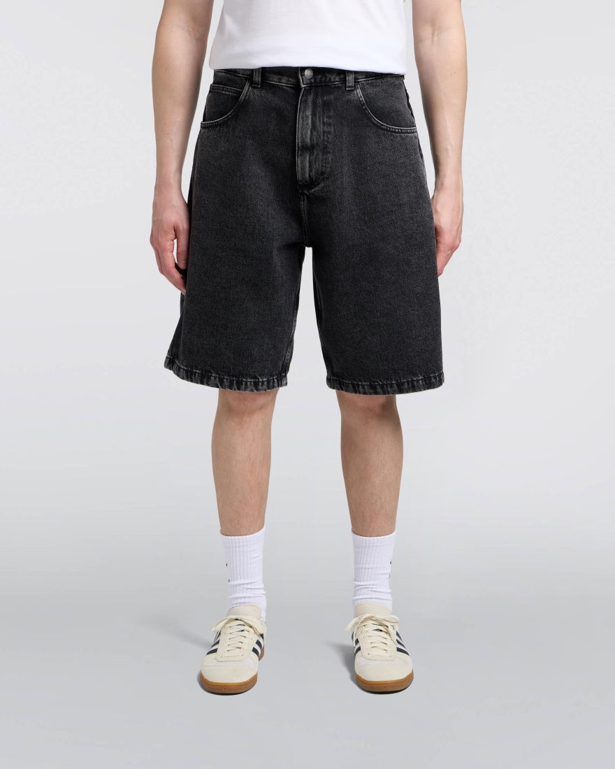 WORKER SHORT LOOSE FIT IN COTONE NERO