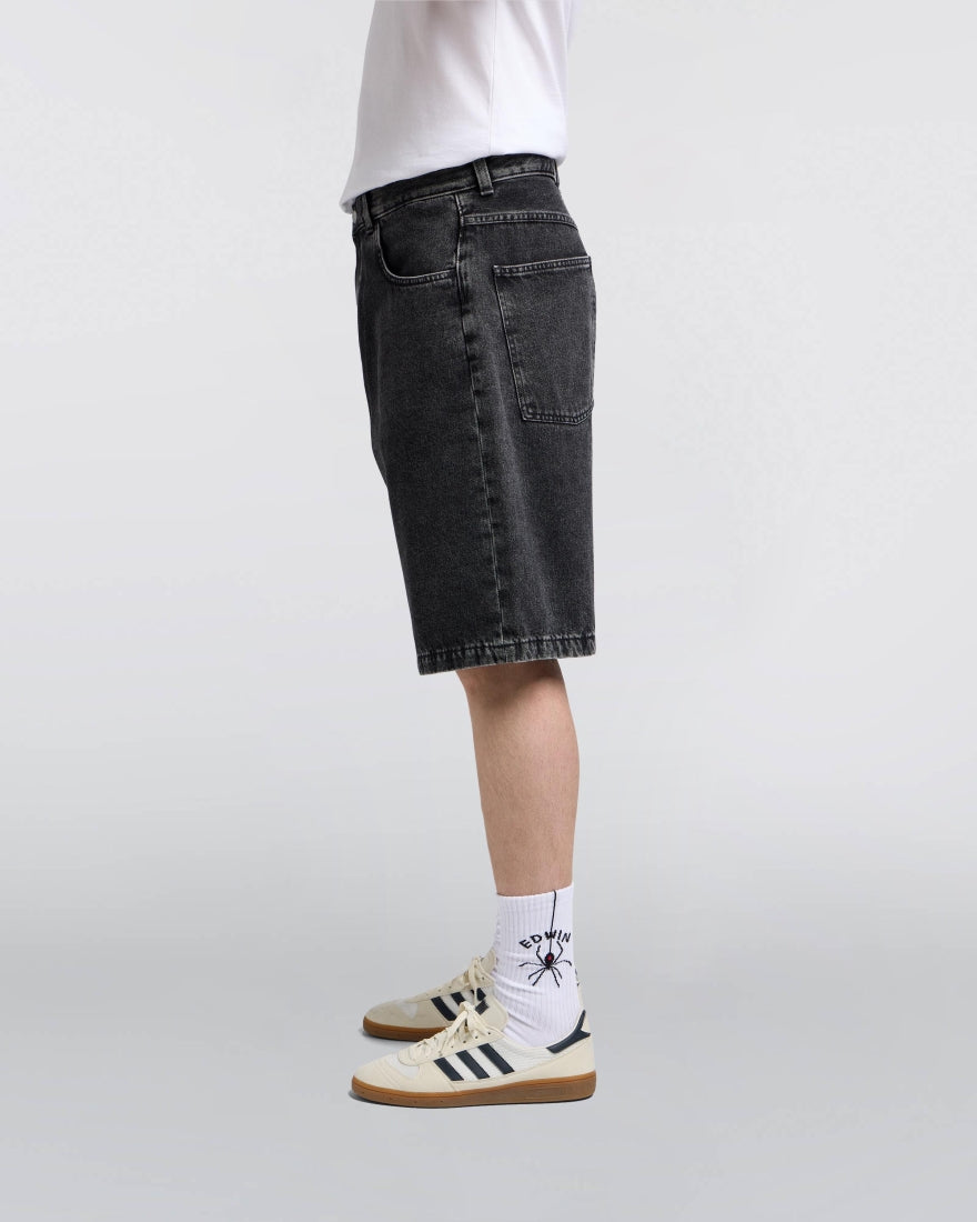 WORKER SHORT LOOSE FIT IN COTONE NERO