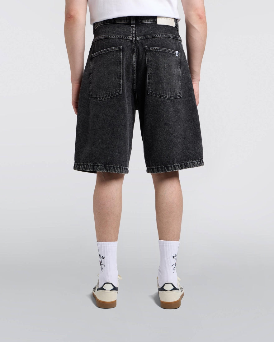 WORKER SHORT LOOSE FIT IN COTONE NERO