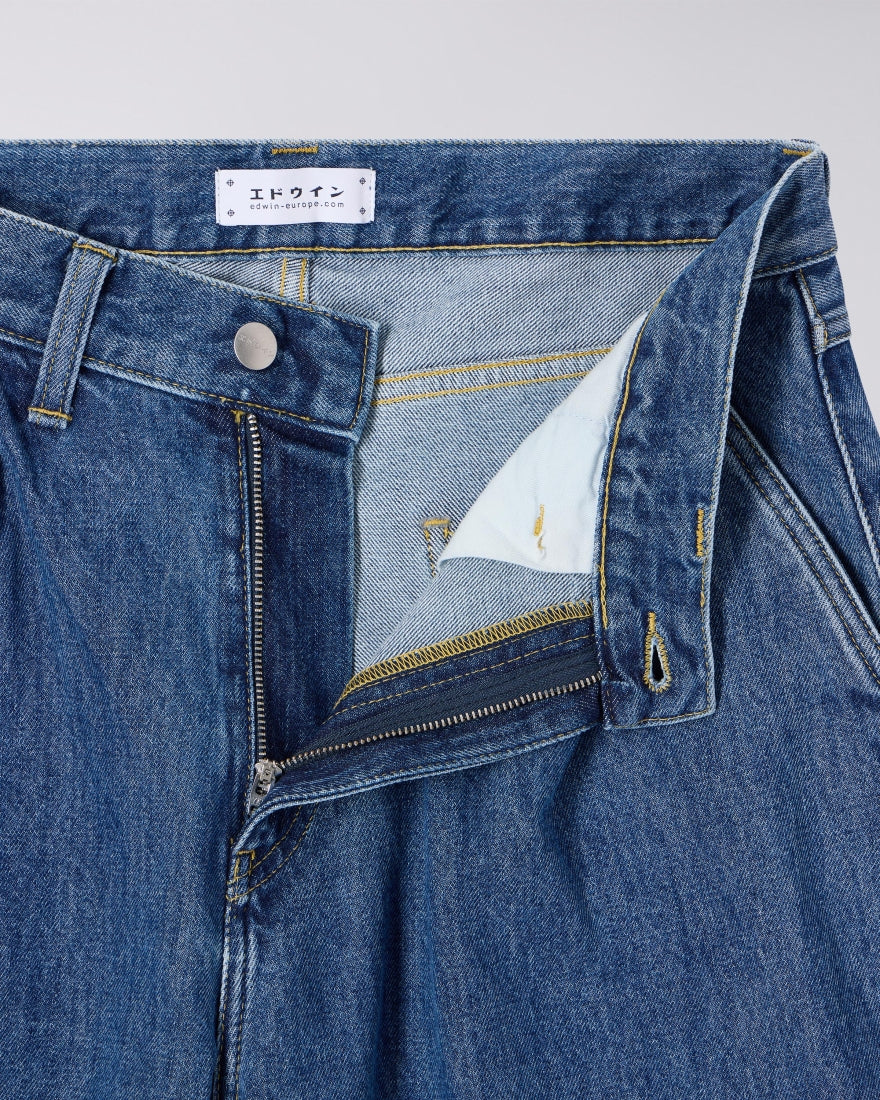 DENIM FIT MORBIDO IN COTONE BLU