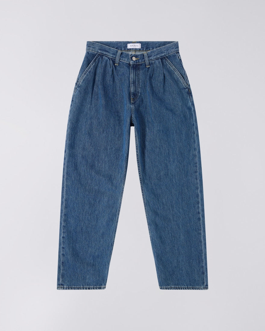 DENIM FIT MORBIDO IN COTONE BLU