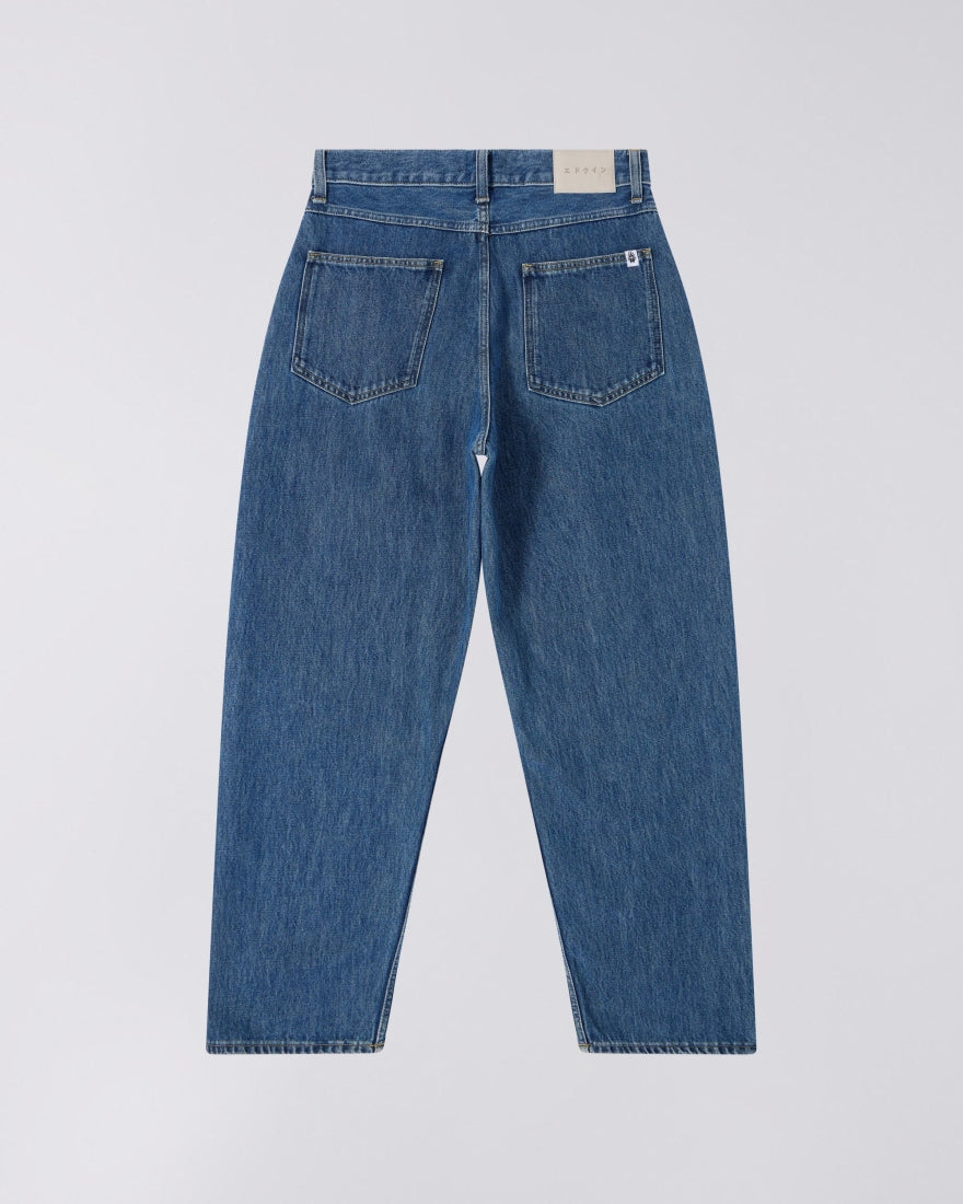 DENIM FIT MORBIDO IN COTONE BLU