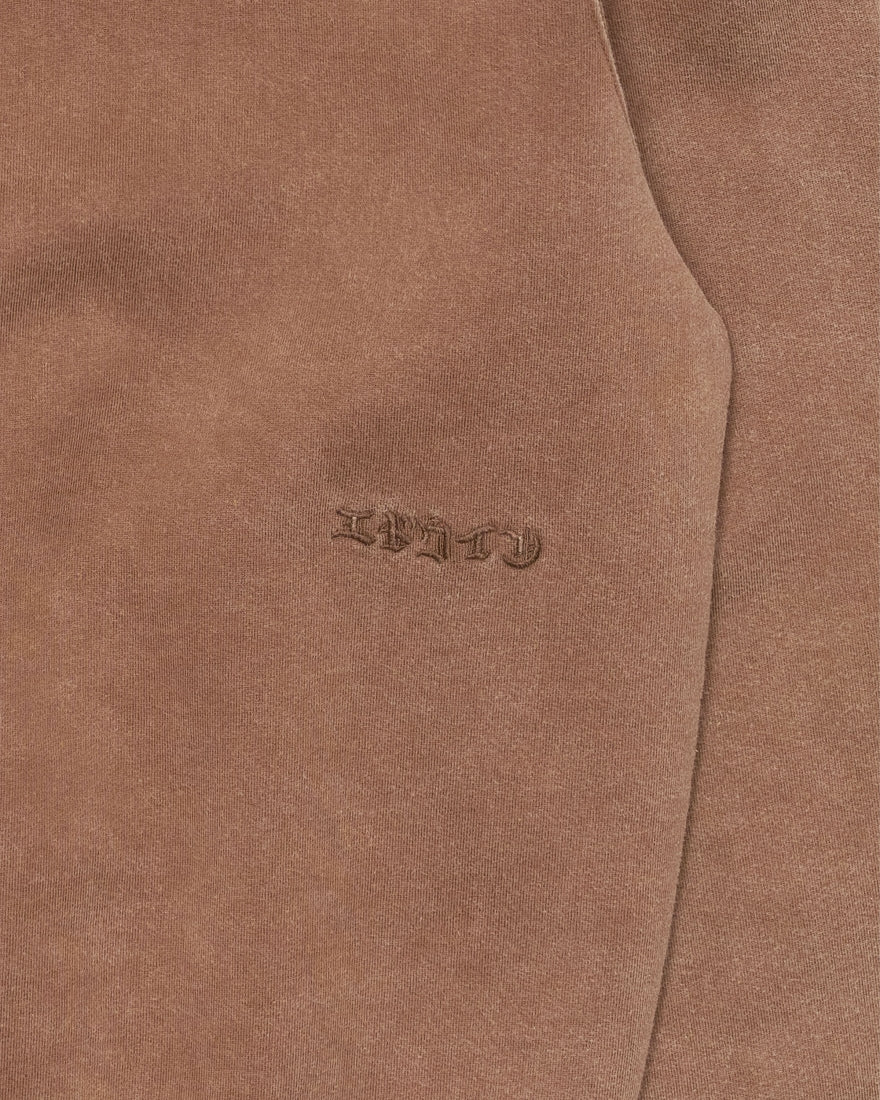 FELPA GIROCOLLO IN COTONE MARRONE