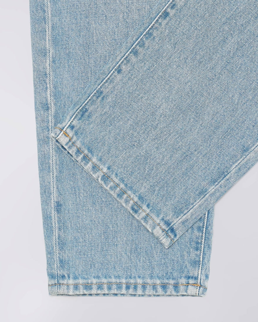 DENIM FIT AFFUSOLATO IN COTONE BLU MEDIO