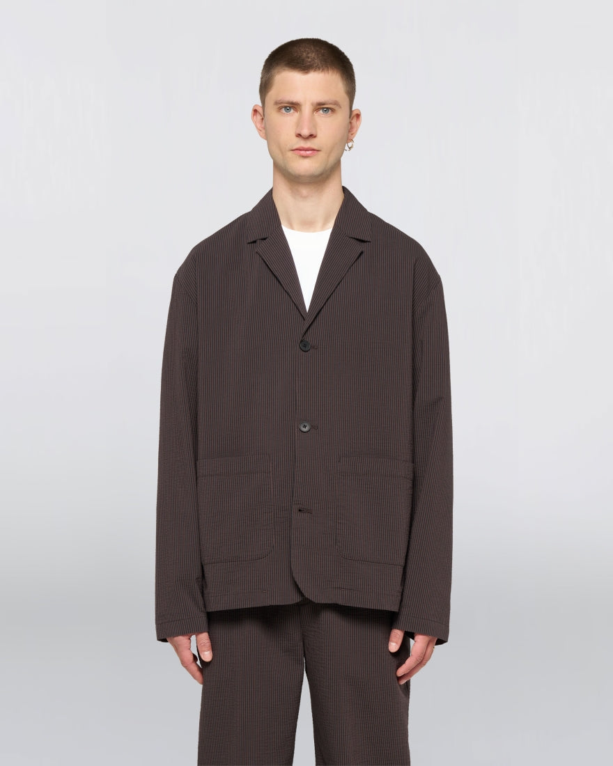 BLAZER EDISON IN CHICCO DI CAFFÈ E NERO