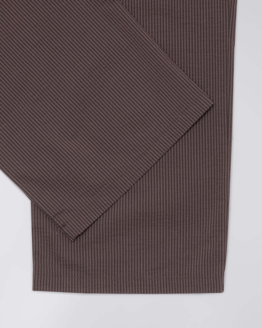 PANTALONI EDISON IN CHICCO DI CAFFÈ E NERO