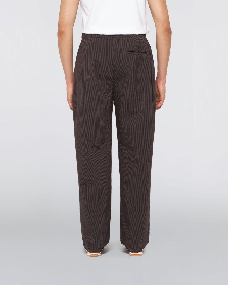 PANTALONI EDISON IN CHICCO DI CAFFÈ E NERO
