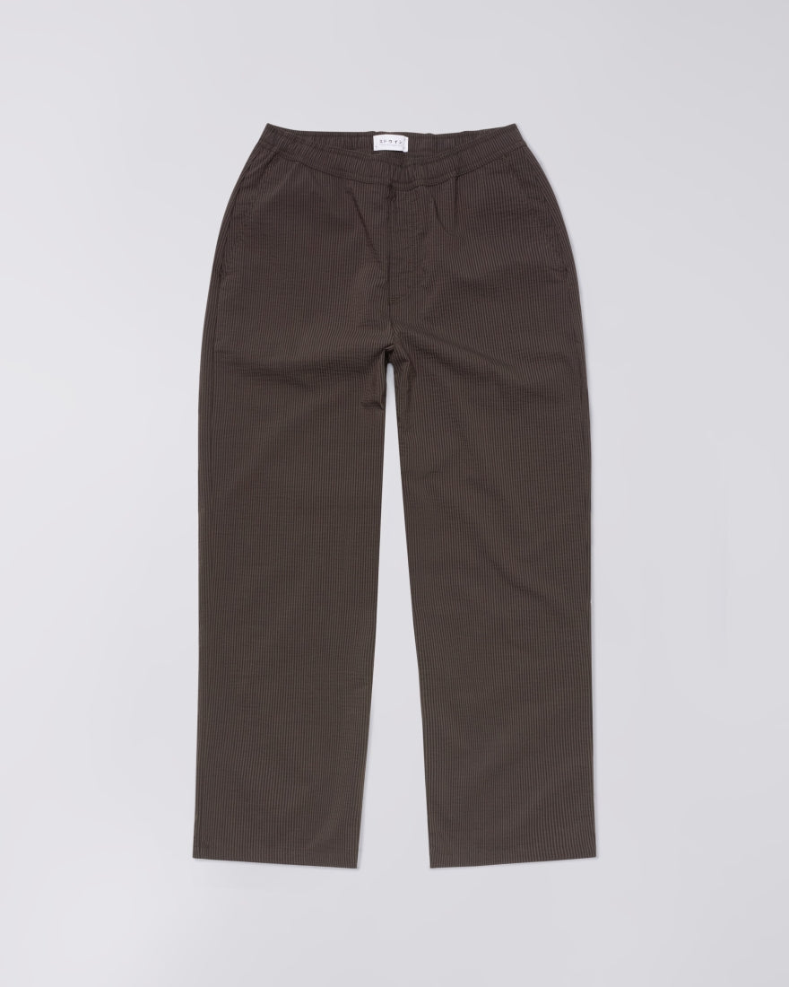 PANTALONI EDISON IN CHICCO DI CAFFÈ E NERO