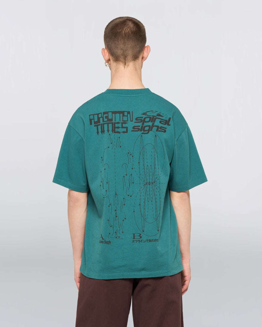 T-SHIRT SPIRAL SIGHS IN COTONE MEDITERRANEA