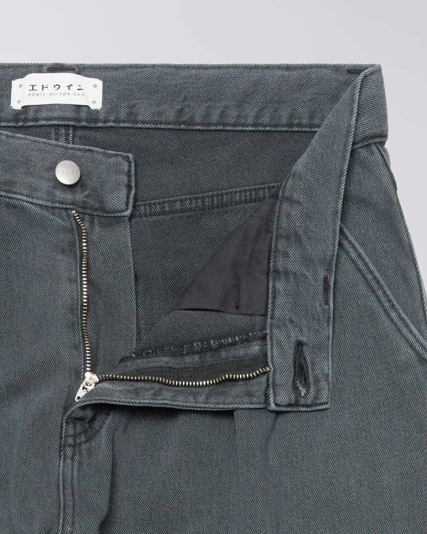 JEANS LOOSE FIT IN COTONE GRIGIO SCURO