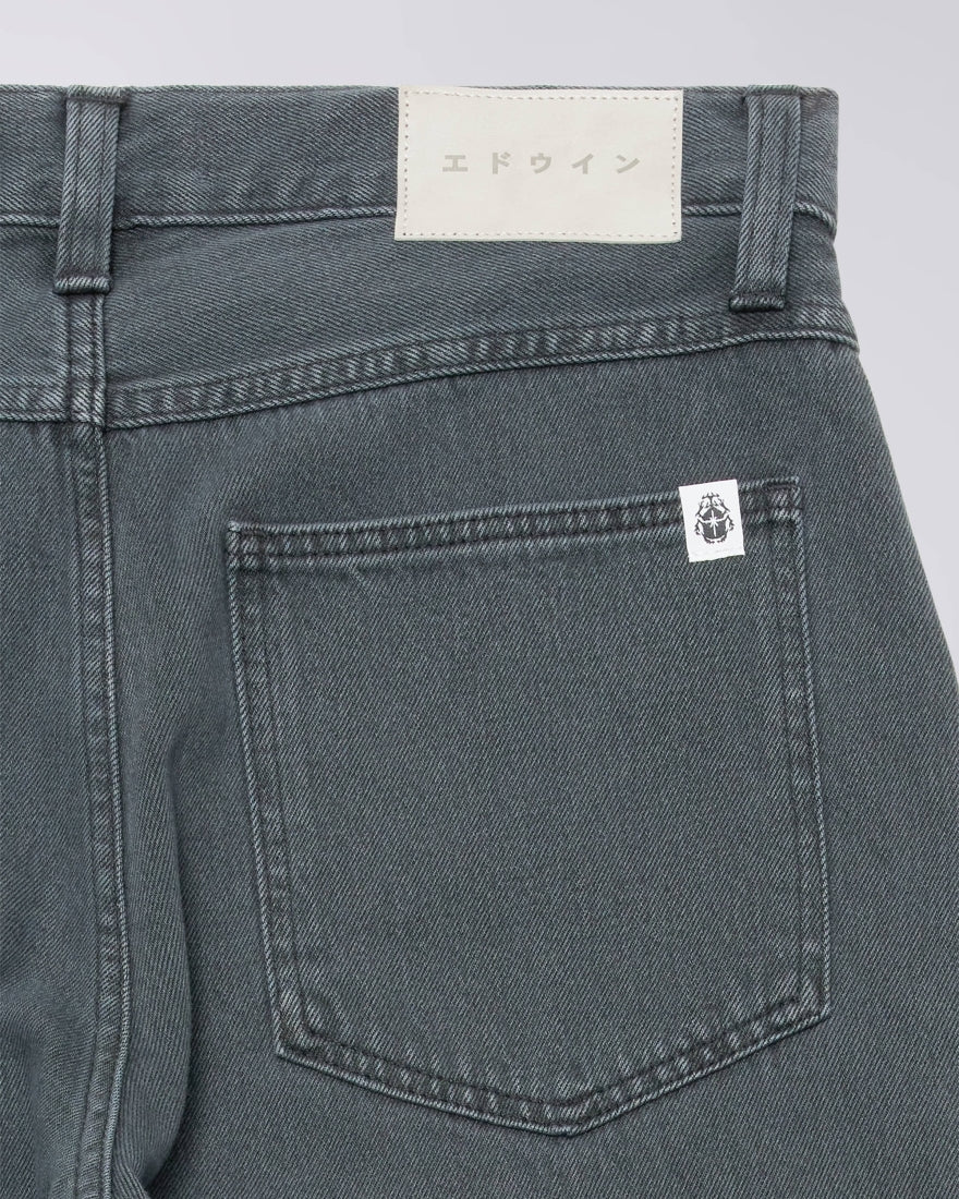 JEANS LOOSE FIT IN COTONE GRIGIO SCURO