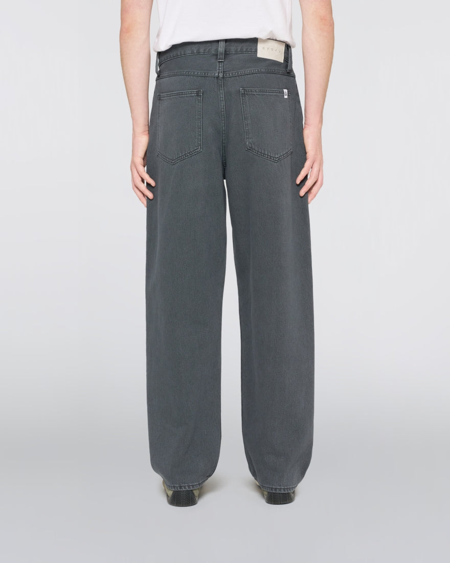 JEANS LOOSE FIT IN COTONE GRIGIO SCURO