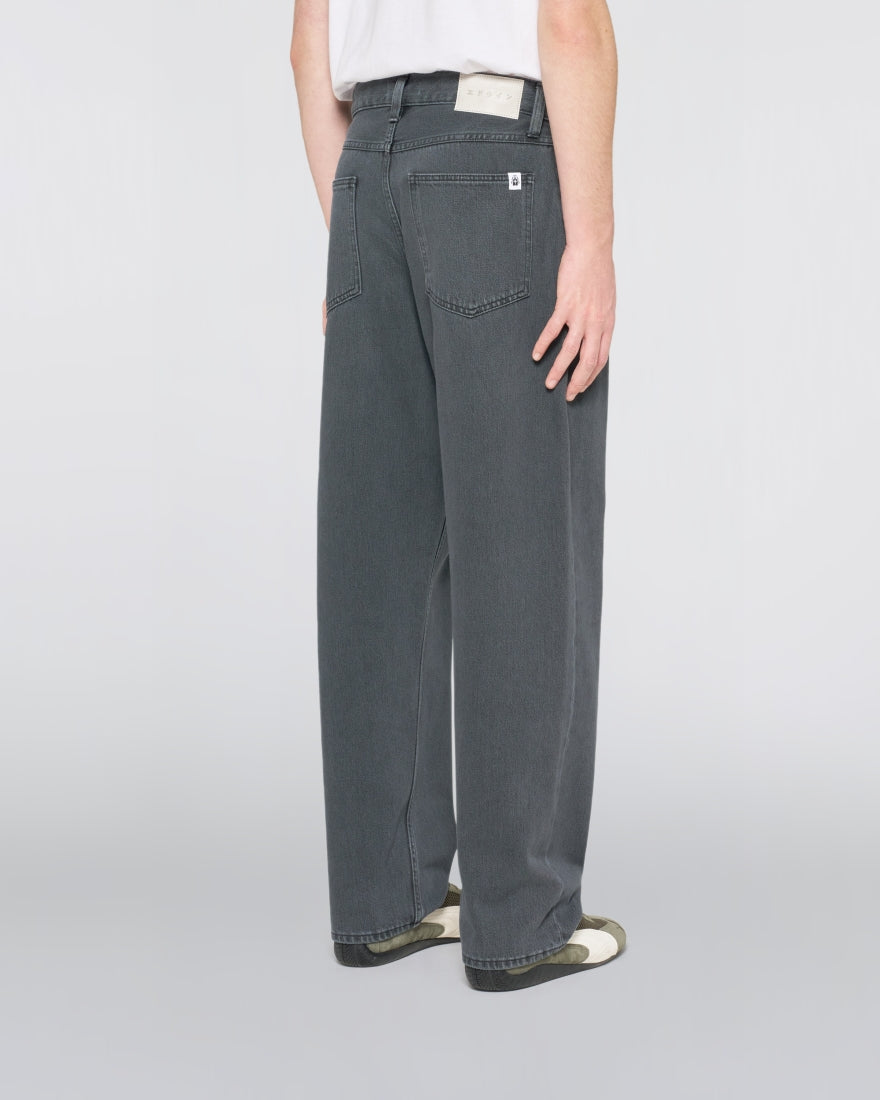 JEANS LOOSE FIT IN COTONE GRIGIO SCURO