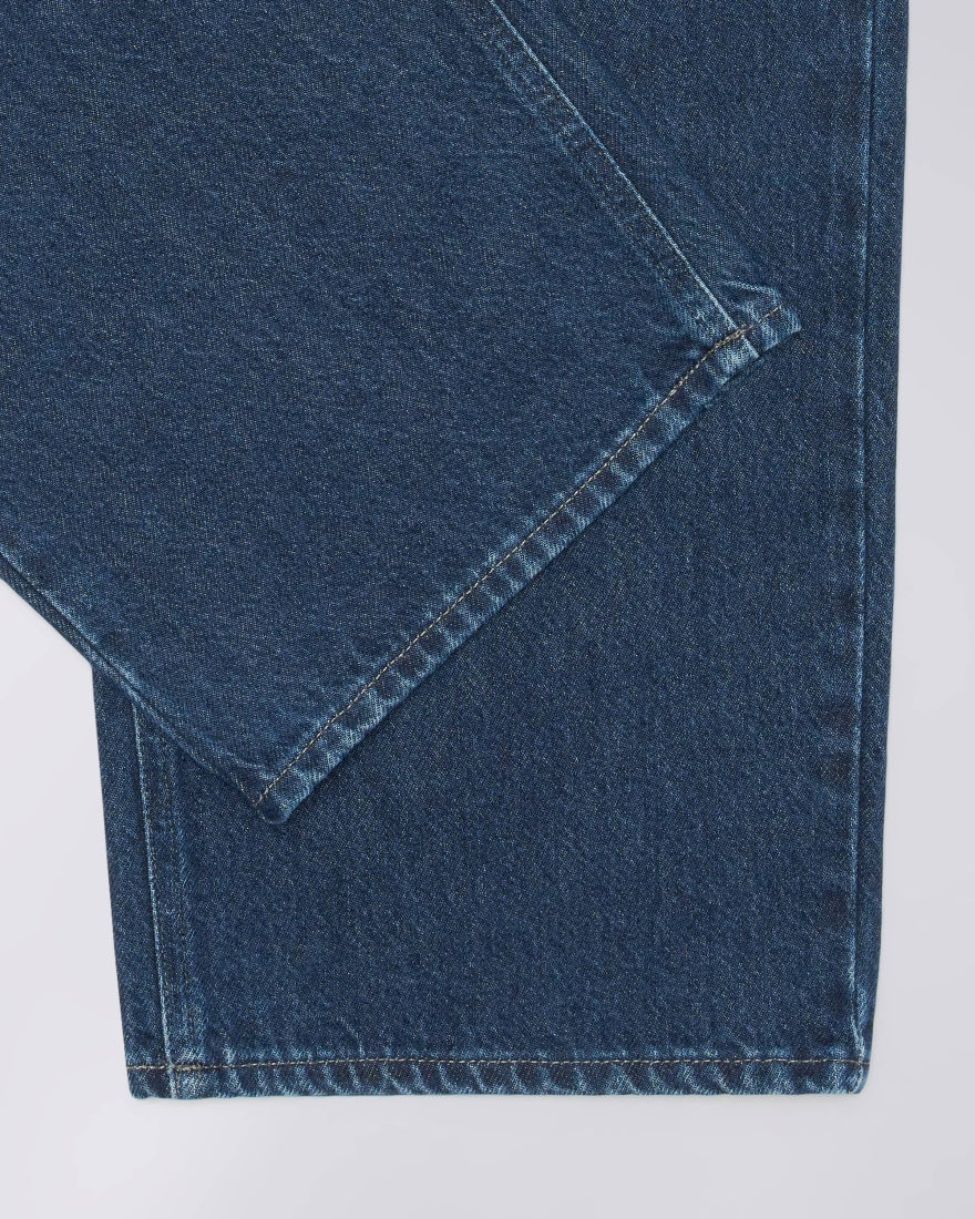 PANTALONI CON VITA ELASTICIZZATA IN COTONE BLU