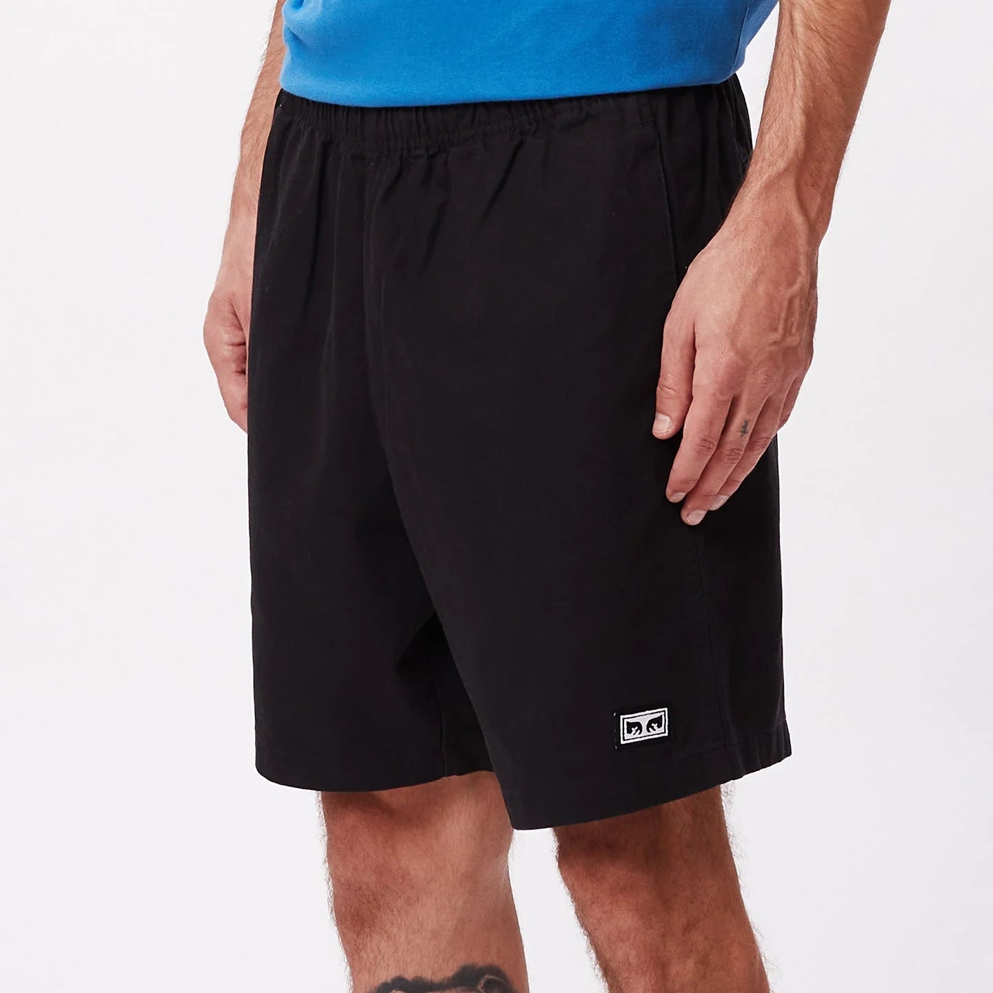 SHORTS RELAXED FIT IN COTONE NERO