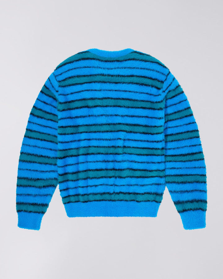 EDWIN - STRIPED HAIRY SWEATER