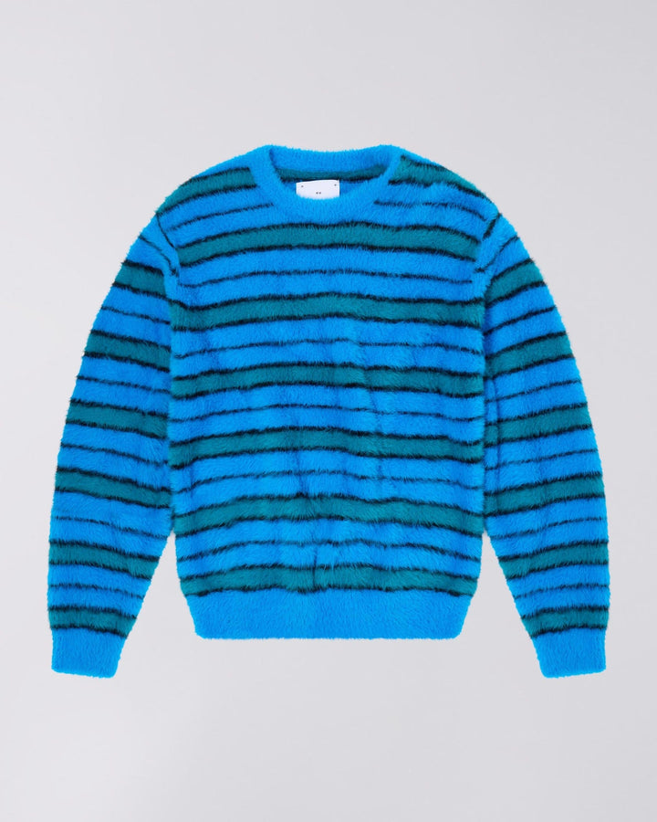 EDWIN - STRIPED HAIRY SWEATER