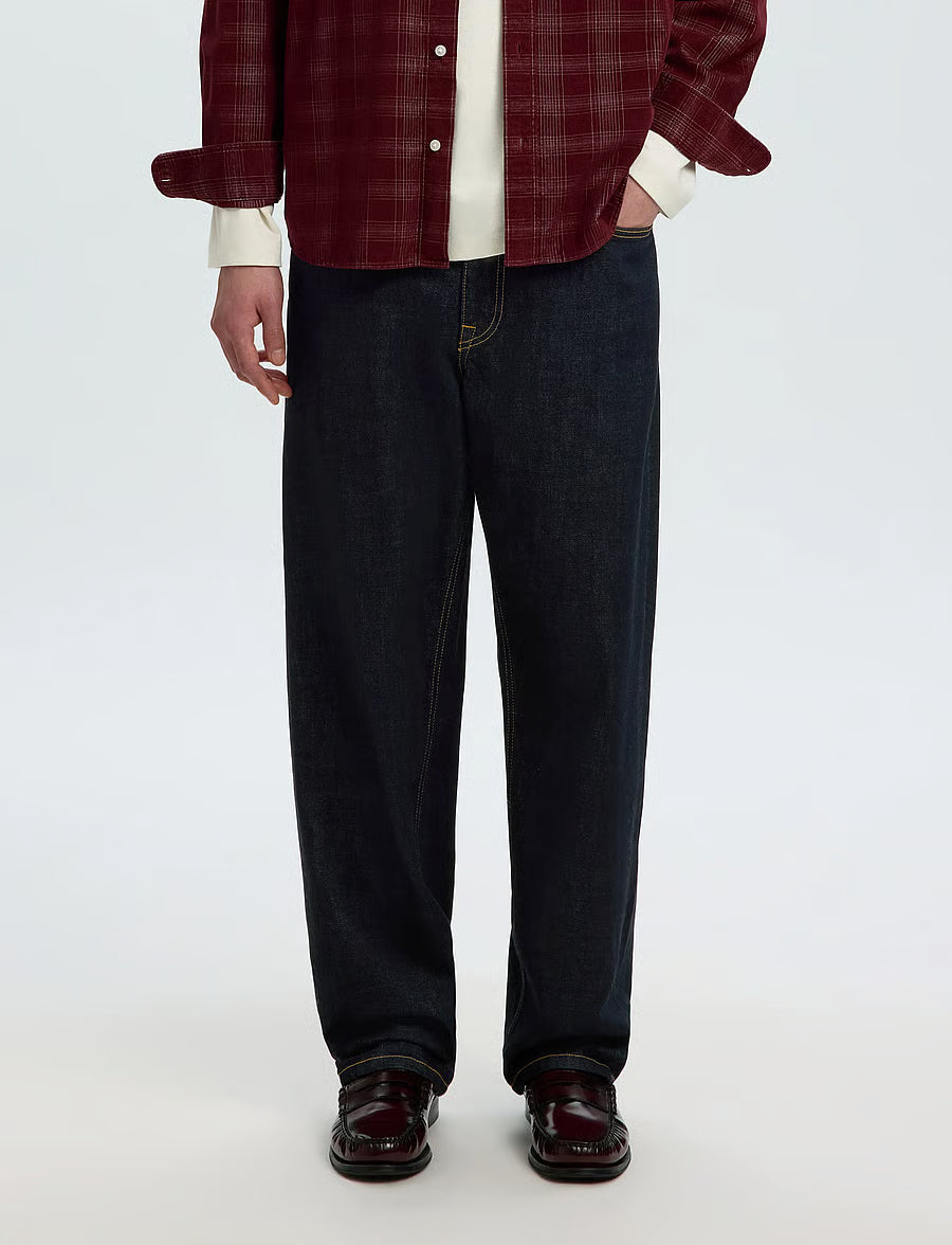 JEANS LOOSE FIT IN COTONE BLU