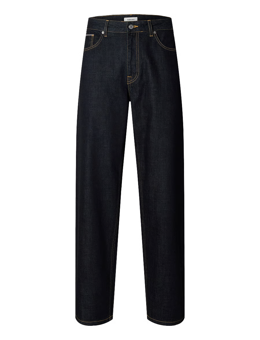 JEANS LOOSE FIT IN COTONE BLU