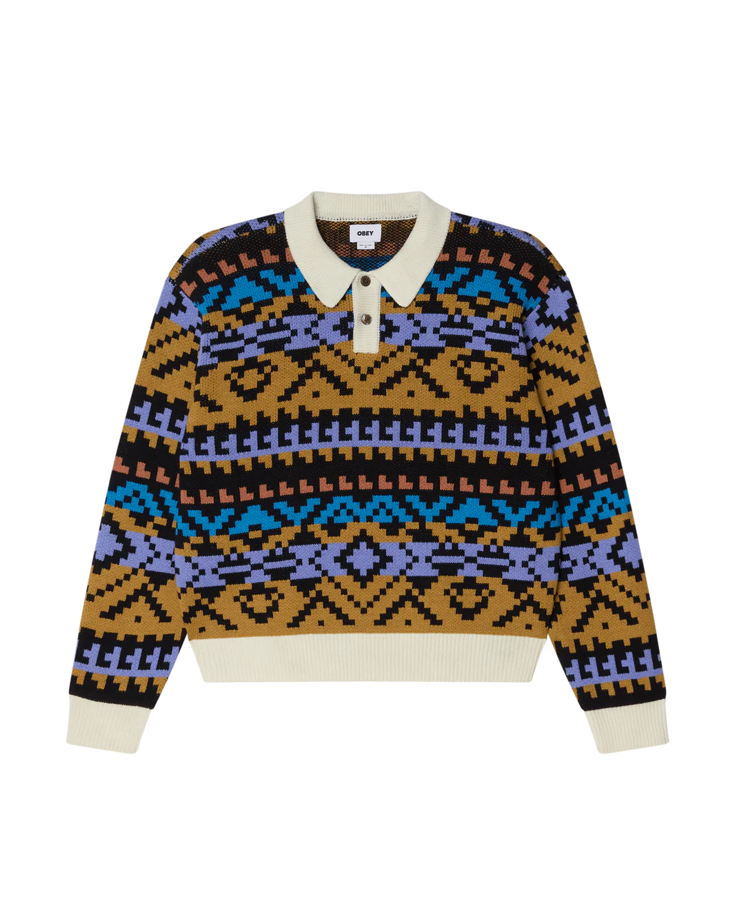 OBEY - GEO POLO SWEATER