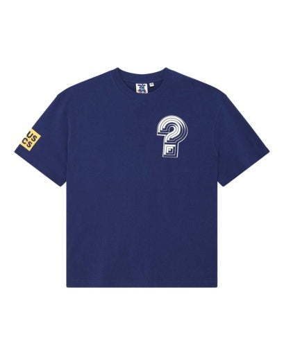 T-SHIRT IN COTONE RICICLATO PESANTE BLU