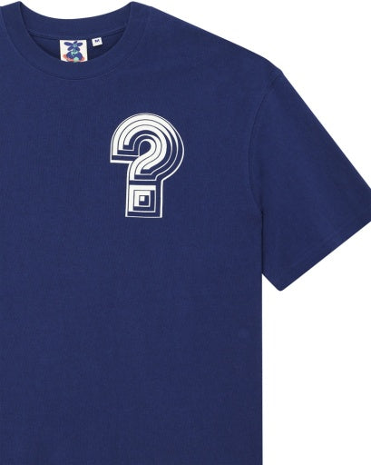 T-SHIRT IN COTONE RICICLATO PESANTE BLU