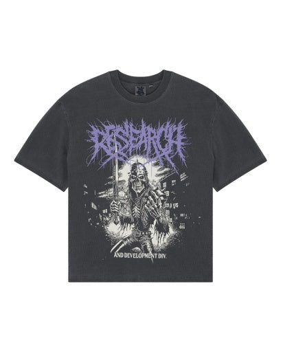 T-SHIRT AMPIA IN COTONE RICICLATO ANTRACITE