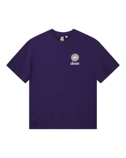 T-SHIRT CON STAMPE VIOLA