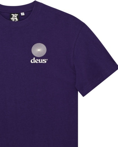 T-SHIRT CON STAMPE VIOLA