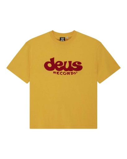 T-SHIRT AMPIA IN COTONE RICICLATO GIALLO