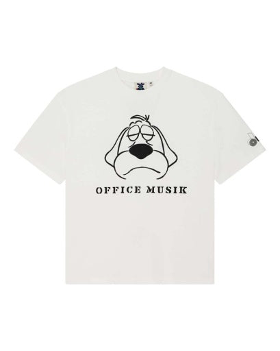 T-SHIRT IN COTONE RICICLATO BIANCO VINTAGE