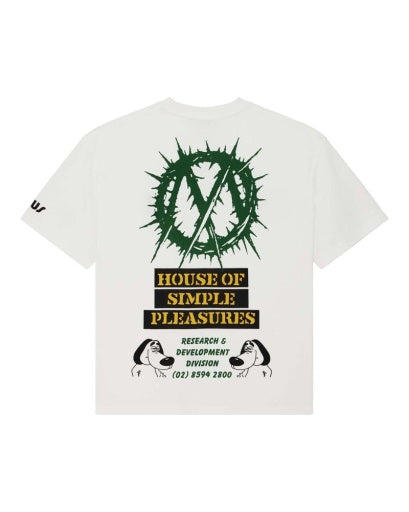 T-SHIRT IN COTONE RICICLATO BIANCO VINTAGE