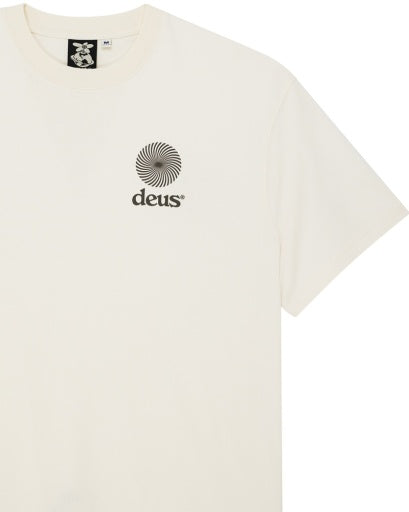 T-SHIRT IN COTONE RICICLATO BIANCO SPORCO