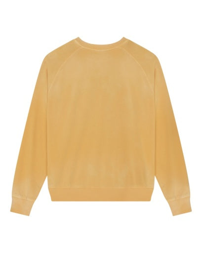 FELPA AMPIA IN COTONE GIALLO