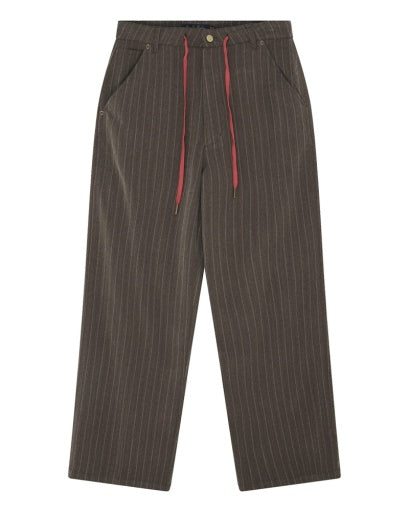 PANTALONE COMODO IN MISTO LANA GRIGIO