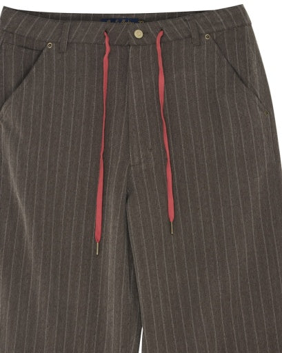 PANTALONE COMODO IN MISTO LANA GRIGIO