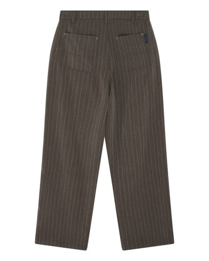 PANTALONE COMODO IN MISTO LANA GRIGIO