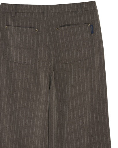 PANTALONE COMODO IN MISTO LANA GRIGIO